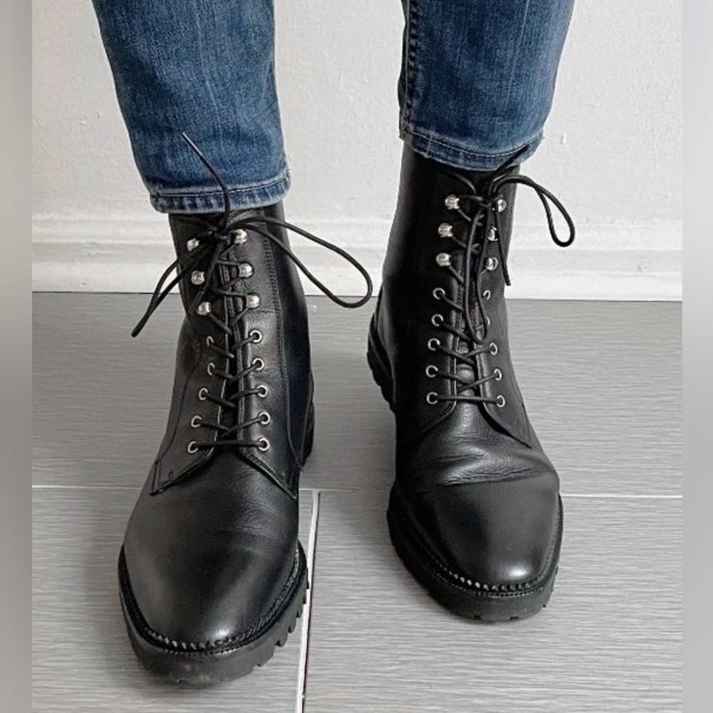 & Other Stories Black Leather Women's Boots Sz.8
